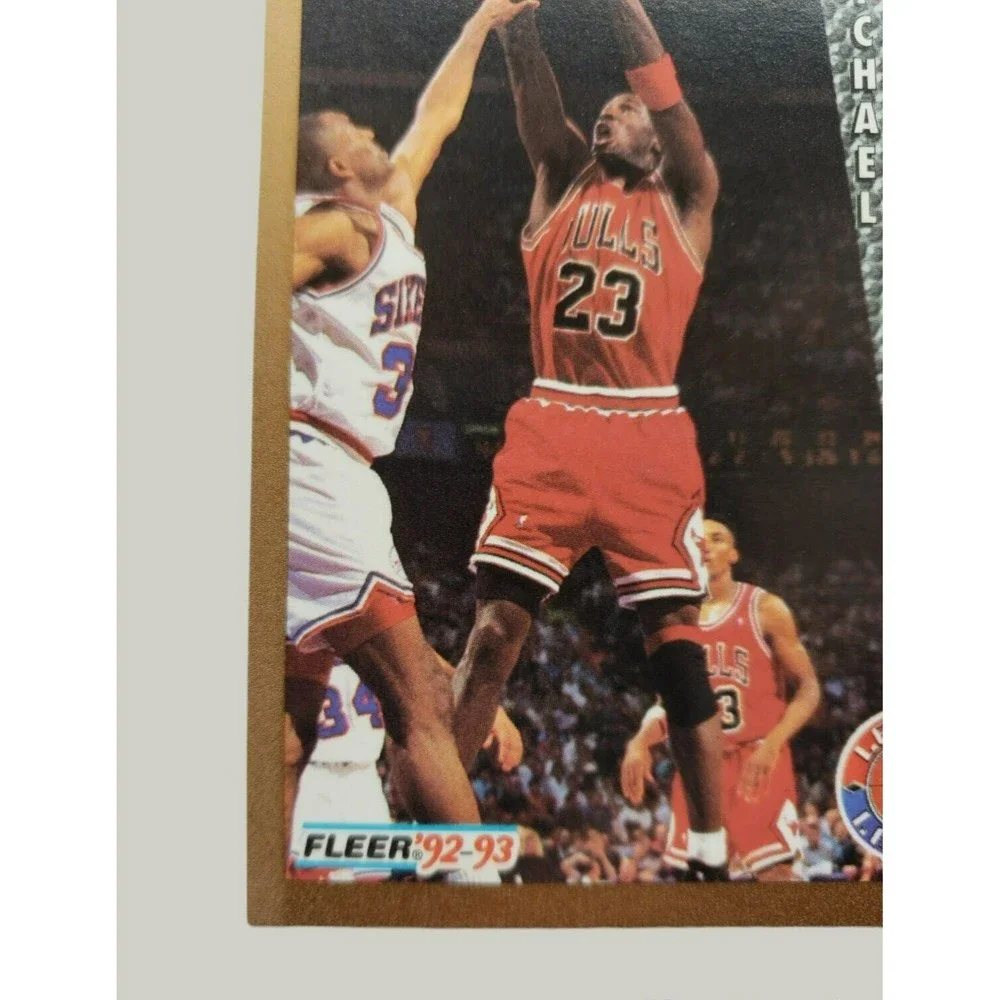 '92-'93 Fleer Michael Jordan #238 Basketball Card NBA League Leader Bulls NM-MT!